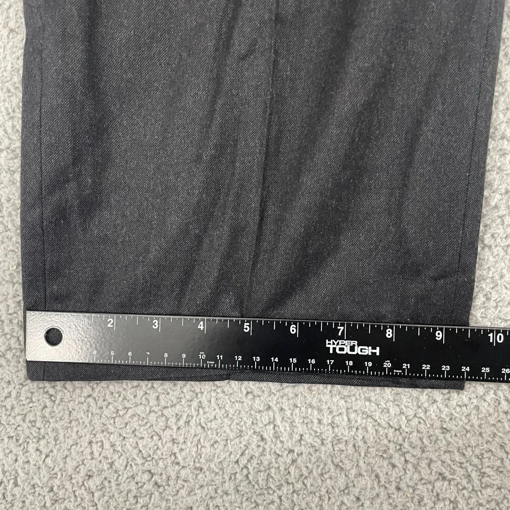 Vintage Brooks Brothers Makers Pants 37x28 Charcoal Pleated Pure Wool Trousers‎